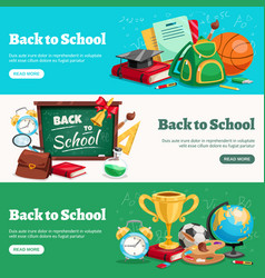 Back To School Horizontal Banners