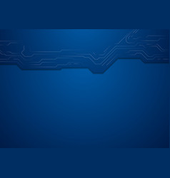 Dark Blue Hi-tech Circuit Board Background