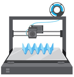 A 3d Printer Model On White Background