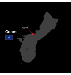 Detailed Map Guam And Capital City Agana