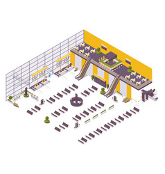 Isometric Airport Design Example Arrival