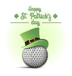 Happy St Patricks Day And Golf Ball