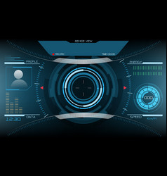 Hud Sci-fi Interface Screen View Design Virtual