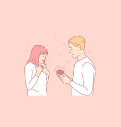 Gift Proposal Romance Love Family Concept