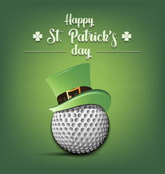 Happy St Patricks Day And Golf Ball