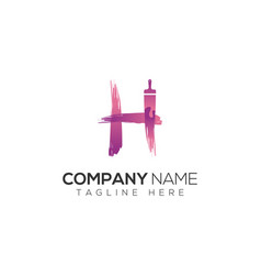 Letter H Print Service Logo