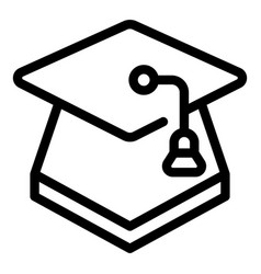 Spanish Graduation Hat Icon Outline Speak