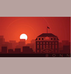 Bonn Low Sun Skyline Scene