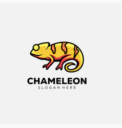 Chameleon Art Logo Gradient Color