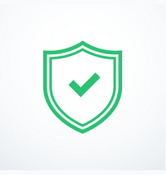 Green Shield Check Mark Icon