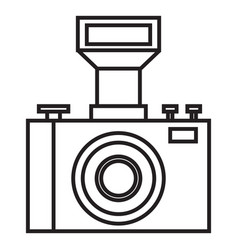 Photo Camera With Flash Icon