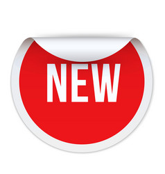 New Peel Off Sticker Red Circle Badge Commercial