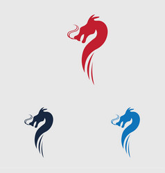 Dragon Icon Design Logo Template