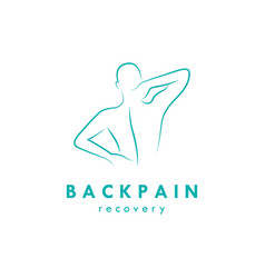 Back Pain Treatment Logo Icon