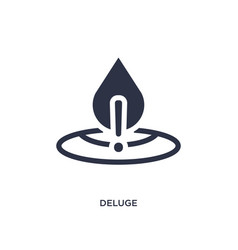 Deluge Icon On White Background Simple Element