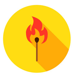 Lucifer Match Circle Icon