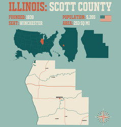 Map Of Scott County In Illinois