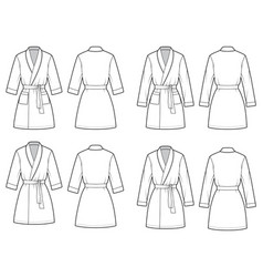 Set Bathrobes Dressing Gown Technical Fashion