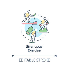 Strenuous Exercise Concept Icon