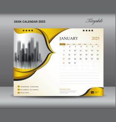 January 2023 Template Desk Calendar 2023