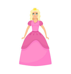 Young Beautiful Princess Cartoon