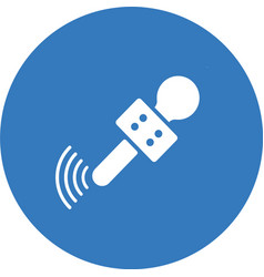 Chromecast Device Stick Icon Blue Color Design