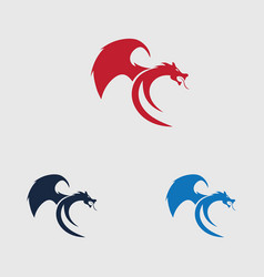 Dragon Icon Design Logo Template