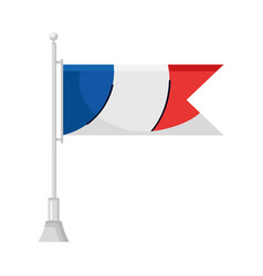 France Flag In Pole