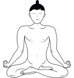 A Yogi Meditating In Padmasana Position