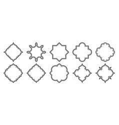 Islamic Frame Shapes Set Ramadan Window