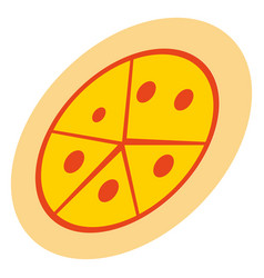 Funky Pizza Cartoon