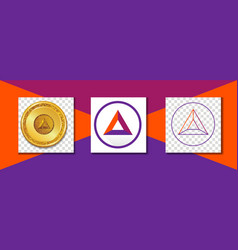 Basic Attention Token Crypto Icon With Three