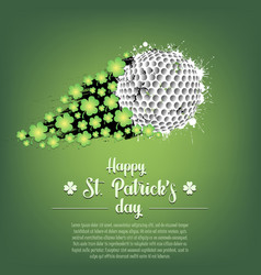 Happy St Patricks Day And Golf Ball