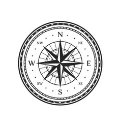 Old Compass Vintage Map Wind Rose Symbol