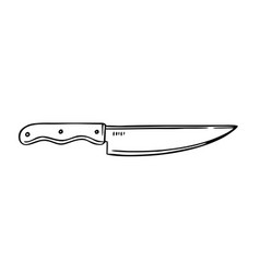 A Large Hand-drawn Knife Doodle Kitchen