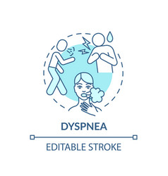 Dyspnea Concept Icon