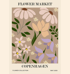 Flower Market Copenhagen Poster Wall Art