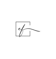 Ef Signature Square Logo Initial Concept