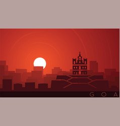 Goa Low Sun Skyline Scene