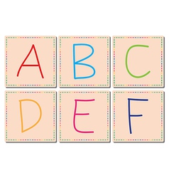 A To F Alphabets Set 1