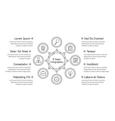 Doodle Circle Diagram With Eight Elements