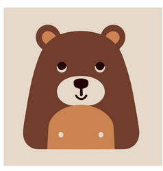 Cute Adorable Baby Bear Art Nordic Style