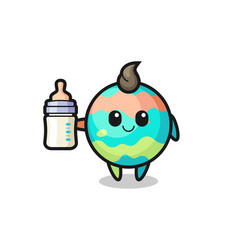 Baby Bath Bombs Cartoon Character With Milk Bottle