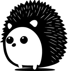 Hedgehog - Black And White