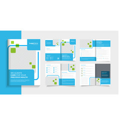 Medical Clinic Brochure Design Template 8 Pages