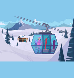 Ski Resort Background Snow Winter Vacation Sport