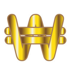 Web Golden Won Currency Logo