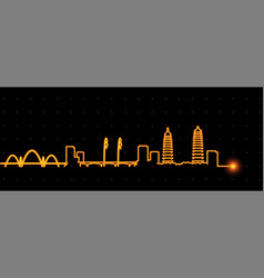 Taiyuan Light Streak Skyline Profile