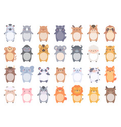 Cute Wild Animal Cartoon Text Frame