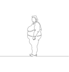 Fat Woman On The Street Obese Person Girl